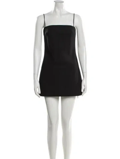 Pre-owned Alexander Wang Wool Square Neckline Romper In Black