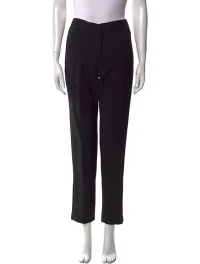 Pre-owned Alexander Wang Wool Straight Leg Pants In Black