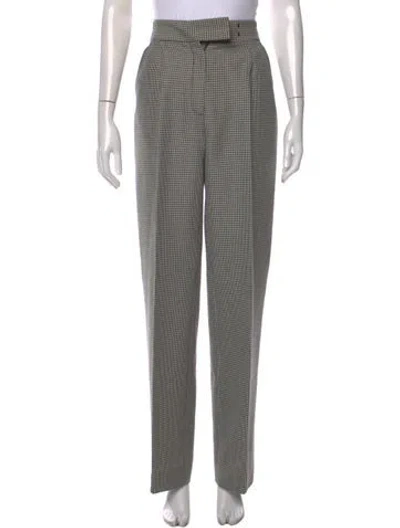 Pre-owned Alexander Wang Wool Straight Leg Pants In Black