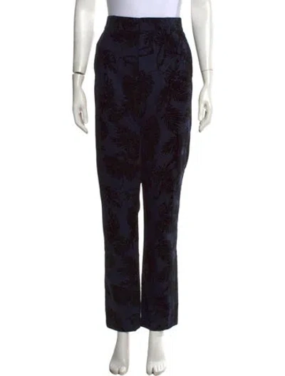 Pre-owned Alexander Wang Wool Straight Leg Pants In Black