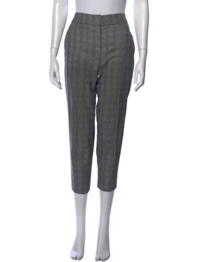 Pre-owned Alexander Wang Wool Straight Leg Pants In Gray