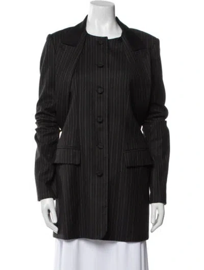 Pre-owned Alexander Wang Wool Striped Utility Jacket In Multi
