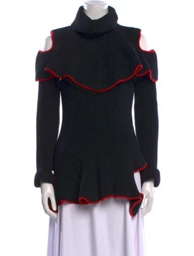 Pre-owned Alexander Wang Wool Turtleneck Sweater In Black