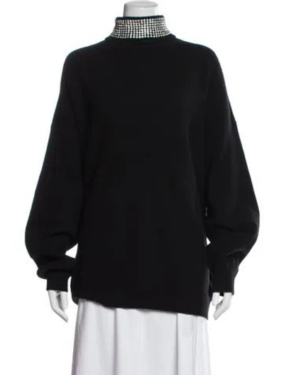 Pre-owned Alexander Wang Wool Turtleneck Sweater In Black