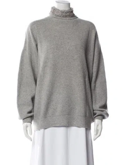Pre-owned Alexander Wang Wool Turtleneck Sweater In Blue