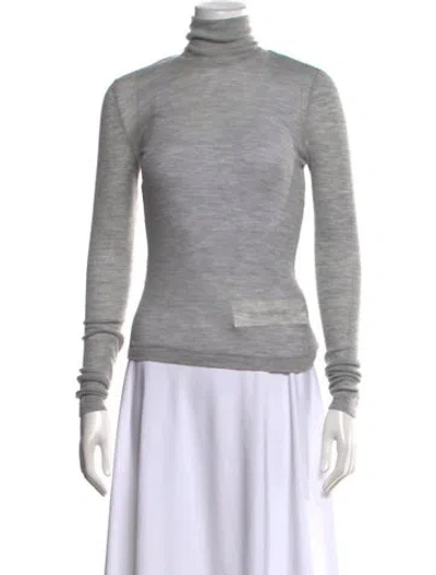 Pre-owned Alexander Wang Wool Turtleneck Sweater W/ Tags In Grey