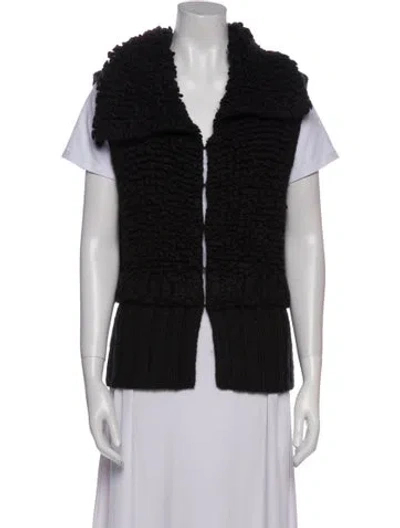 Pre-owned Alexander Wang Wool Vest In Black