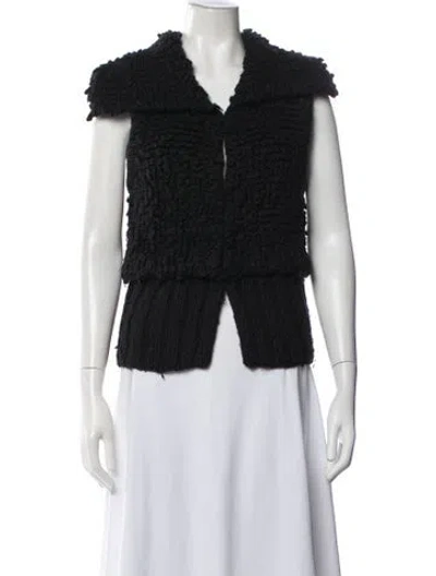 Pre-owned Alexander Wang Wool Vest In Black