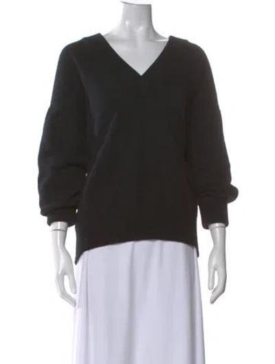 Pre-owned Alexander Wang Wool V-neck Sweater In Black