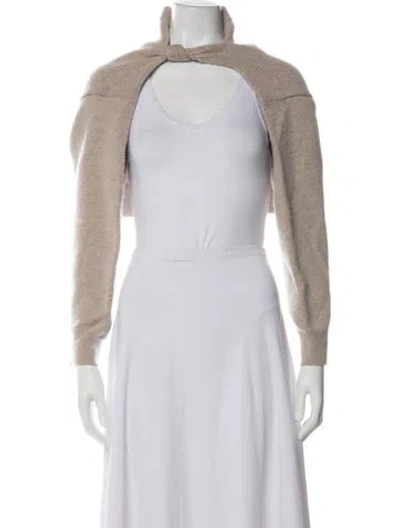 Pre-owned Alexander Wang Wool V-neck Sweater In Neutral