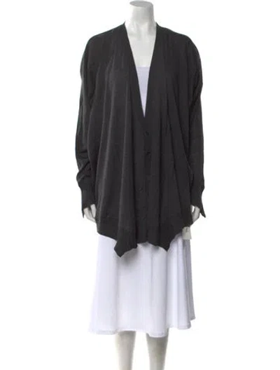 Pre-owned Alexander Wang Wool V-neck Tunic In Gray