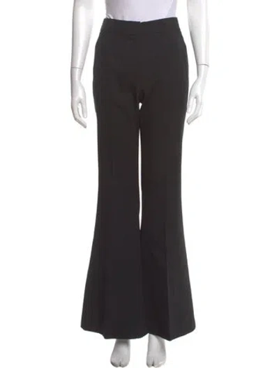 Pre-owned Alexander Wang Wool Wide Leg Pants In Black
