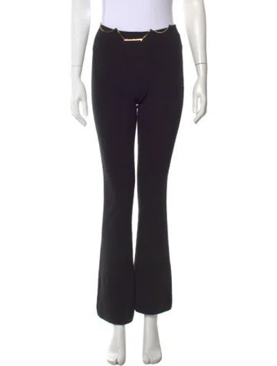 Pre-owned Alexander Wang Wool Wide Leg Pants In Black