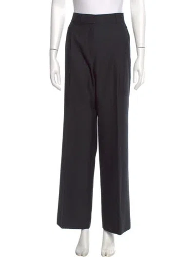 Pre-owned Alexander Wang Wool Wide Leg Pants In Gray