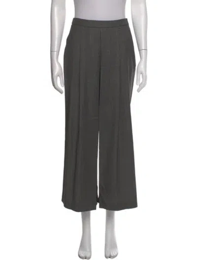 Pre-owned Alexander Wang Wool Wide Leg Pants In Gray