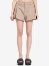 Alexander Wang Workwear Mini Shorts In Green