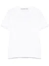 Alexander Wang Essential Jersey Short Sleeve Tee With Puff Logo And Bound Neck Clothing In White