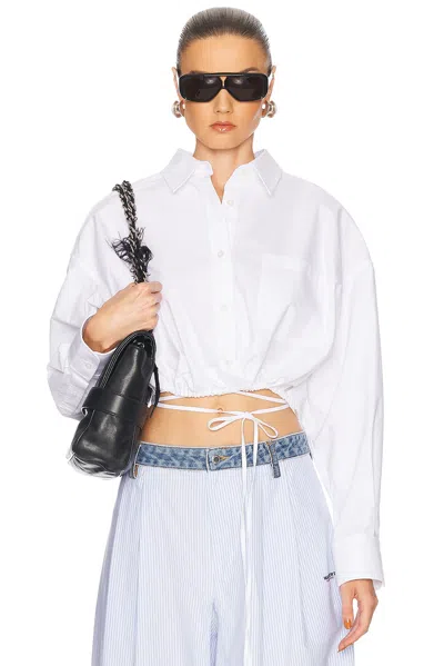 Alexander Wang Wrap Shirt In White