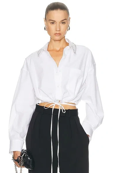 Alexander Wang Wrap Shirt In White