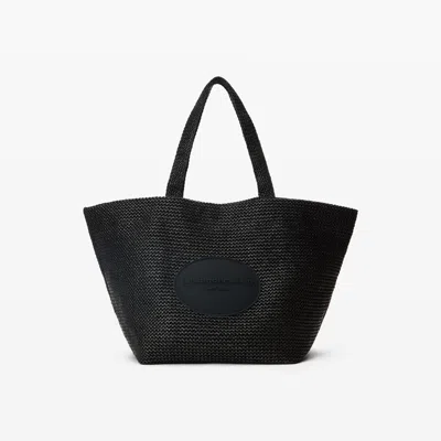 ALEXANDER WANG PUNCH XL TOTE BAG IN RAFFIA