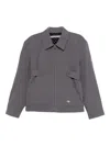 Alexander Wang Zi-up Bomber Jacket In Gray