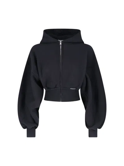 Alexander Wang Zip Cropped Sweatshirt