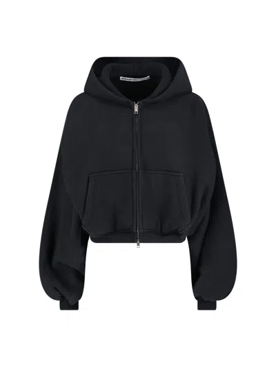 Alexander Wang Zip Cropped Sweatshirt