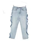 Alexander Wang Zip-detail Mesh-panel Jeans In Multi