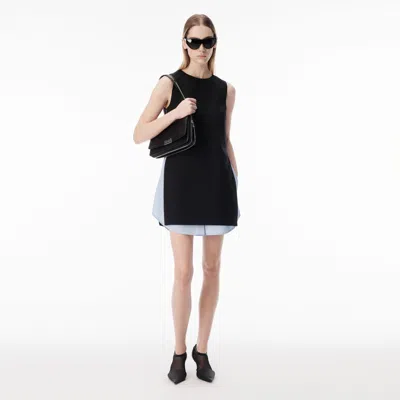 Alexander Wang Shift Mini Dress With Zip Side Panels