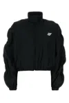 Alexander Wang Zip Sleeve Coaches Jacket In Black