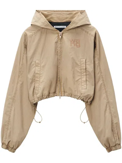 ALEXANDER WANG ZIP-UP HOODED JACKET
