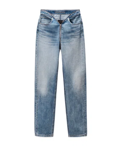 Alexander Wang Zip V-waist Jean In Blue