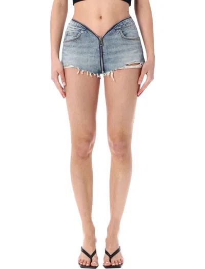 Alexander Wang Zip V-waist Short In Multi