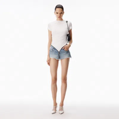 Alexander Wang Zip Waistband Dipped V Short