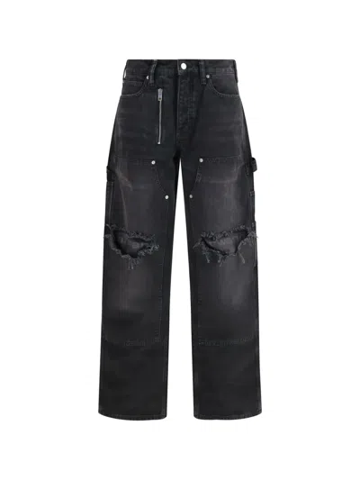 Alexander Wang Zip-detail Jeans In Gray