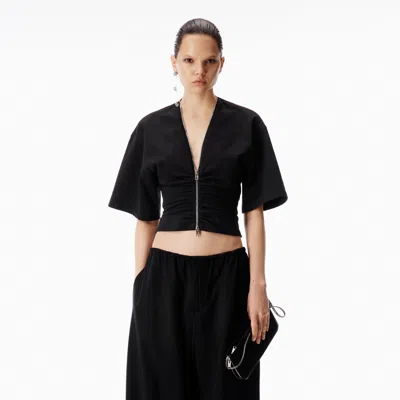 Alexander Wang Zipper Top In Black
