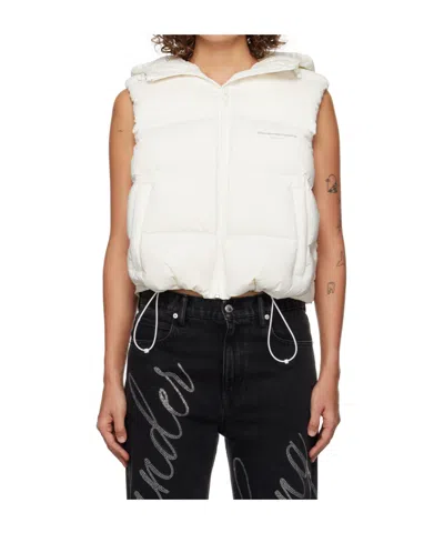 Alexander Wang Zippered Down Vest In White