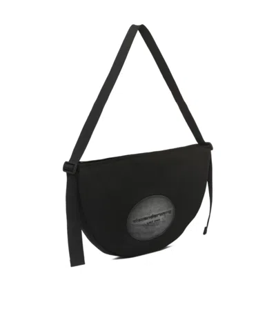 Alexander Wang Zippered Shoulder Bag In Black