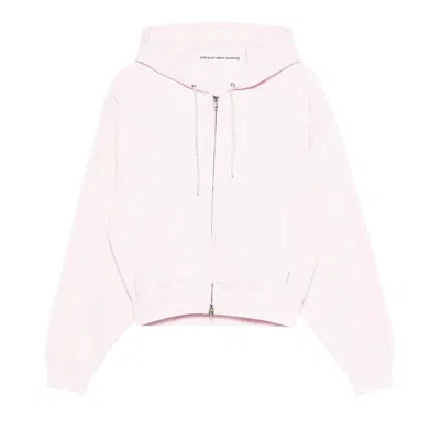 Pre-owned Alexander Wang Zip-up Hoodie 'light Pink' | Women's Size M