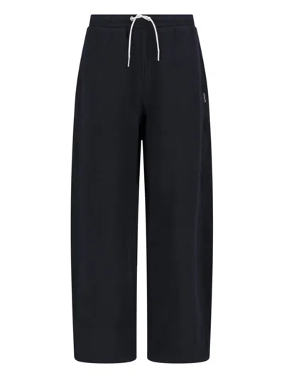 Alexander Wang -inspired High-waist Trousers In 100% Polyester In Black