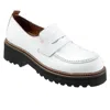 Alexandra Bueno Women's Annie Lugged Loafer - Medium In White In White