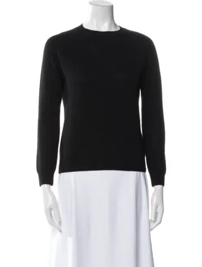 Pre-owned Alexandra Golovanoff Cashmere Crew Neck Sweater In Black