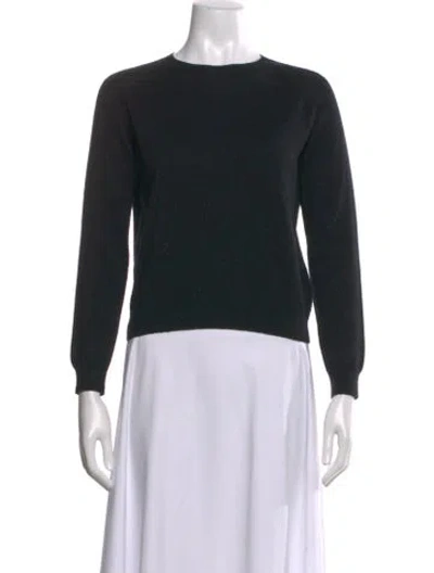 Pre-owned Alexandra Golovanoff Cashmere Crew Neck Sweater In Black