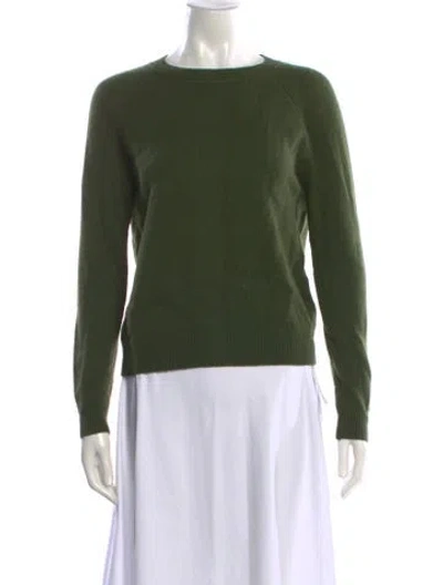 Pre-owned Alexandra Golovanoff Cashmere Crew Neck Sweater In Green