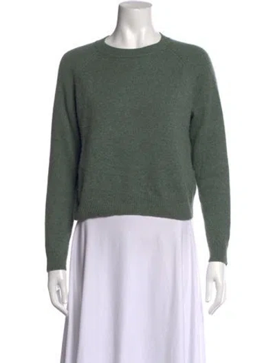 Pre-owned Alexandra Golovanoff Cashmere Crew Neck Sweater In Green