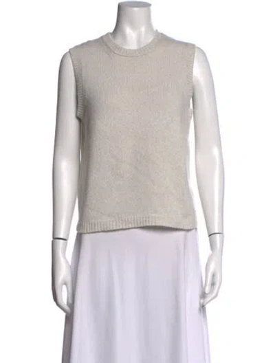 Pre-owned Alexandra Golovanoff Cashmere Crew Neck Sweater In Grey