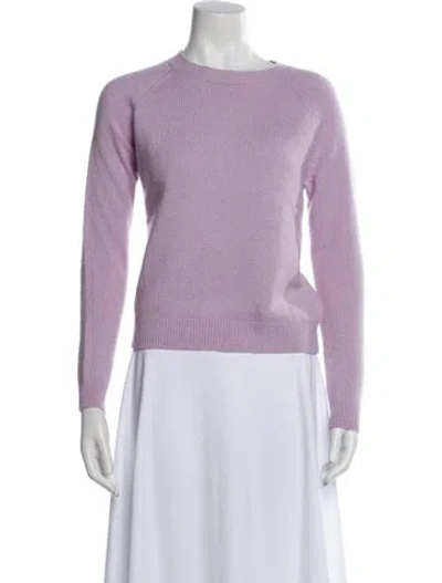 Pre-owned Alexandra Golovanoff Cashmere Crew Neck Sweater In Purple