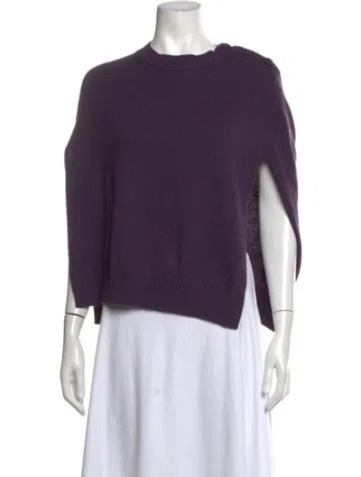 Pre-owned Alexandra Golovanoff Cashmere Crew Neck Sweater In Purple