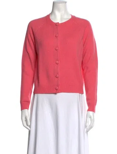 Pre-owned Alexandra Golovanoff Cashmere Crew Neck Sweater In Red