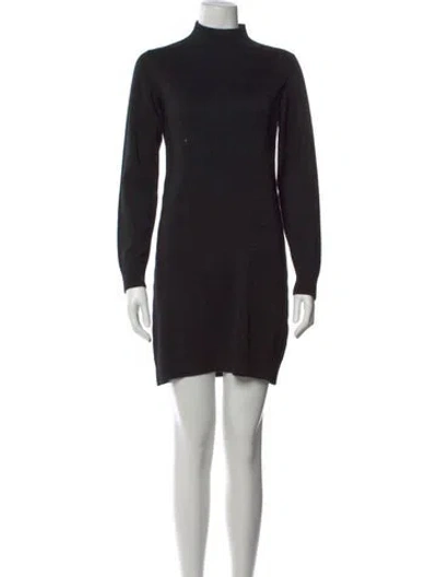Pre-owned Alexandra Golovanoff Cashmere Mini Dress In Black